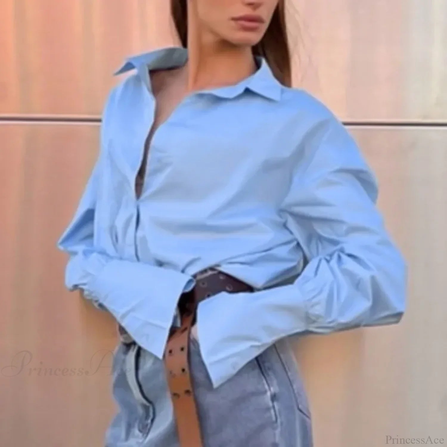 Cotton Loose Fit Blouse blouse-250126