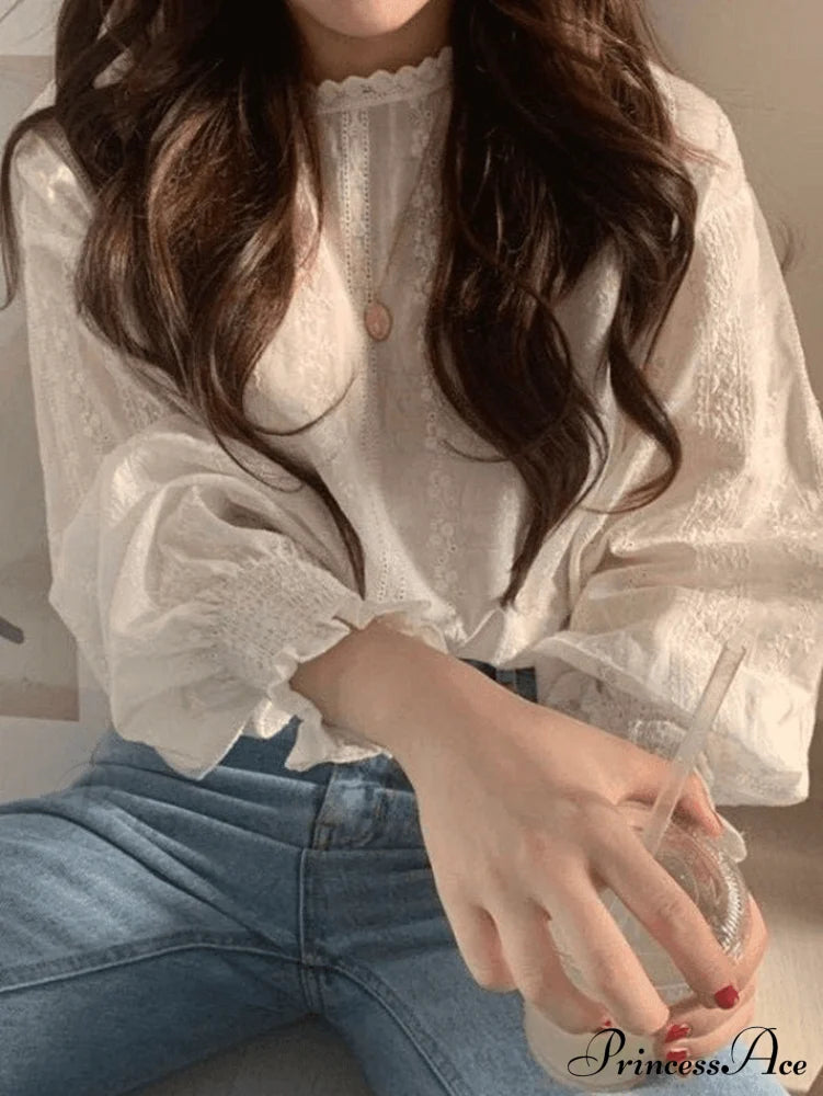 Crochet Knit Graceful Skirt Set Shirts