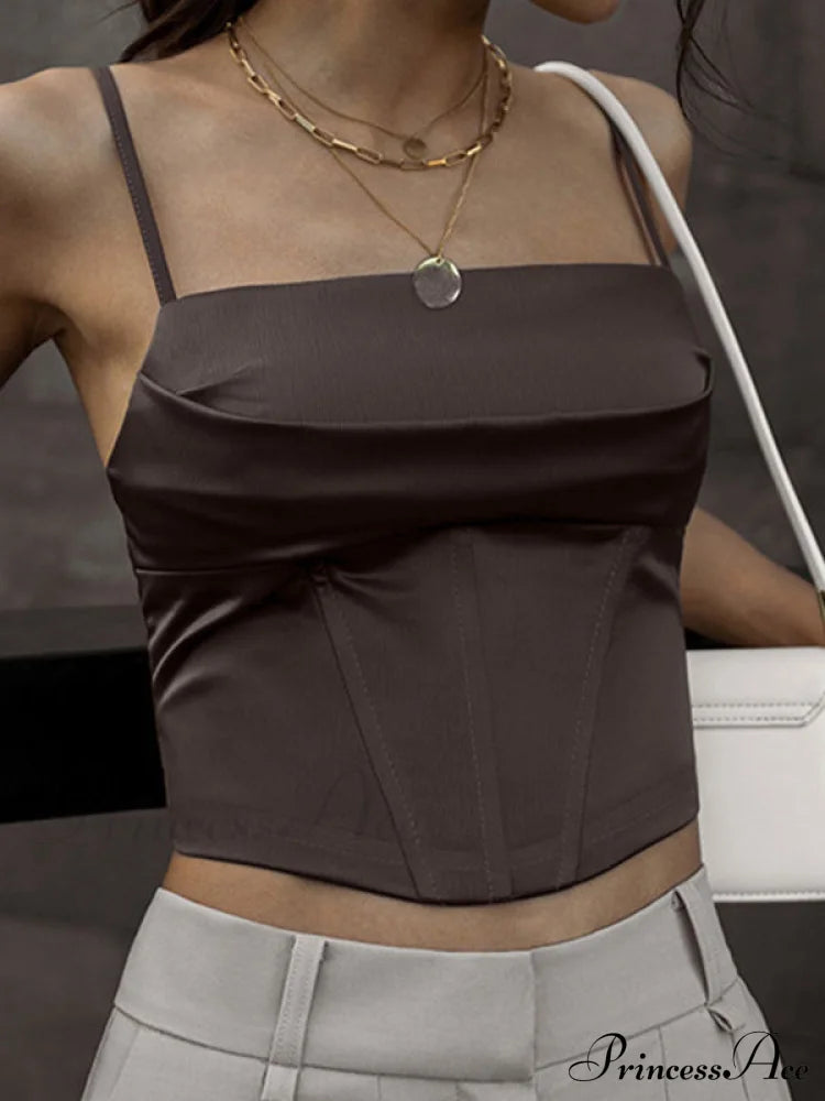 Cropped Sequin Graceful Halter Corset Top