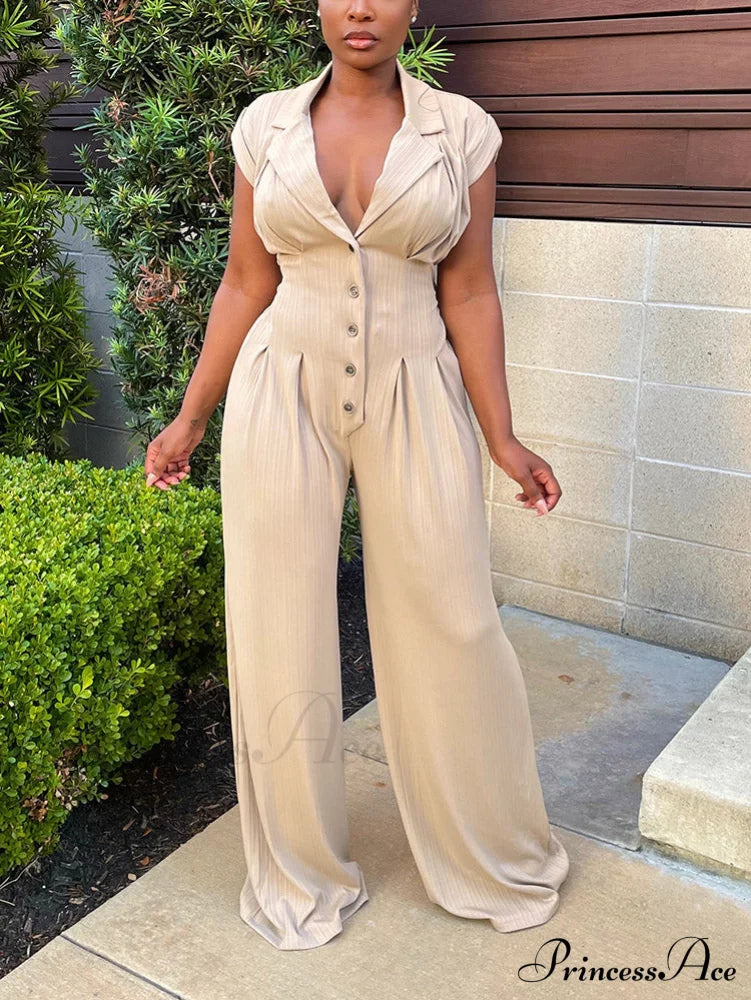 Curvy Hem Spider Trendy Print Crop Top Beige / S Jumpsuits