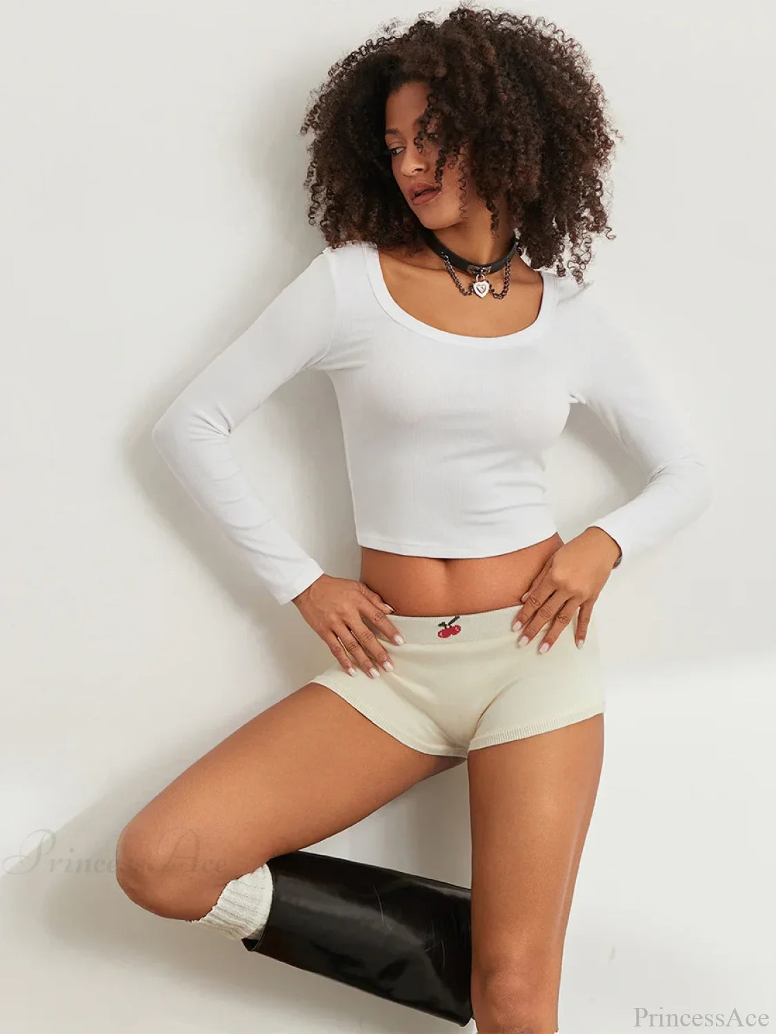 Cute Print Low Rise Lounge Short short-250223