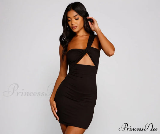 Cutout The Drama One Shoulder Bodycon - Lady Occasions