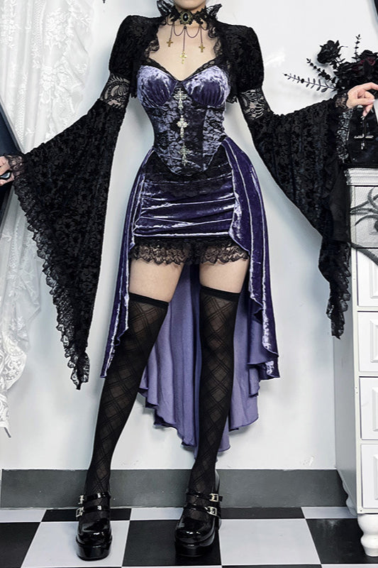 Figurbetontes Gothic-Kleid mit Fischschwanz