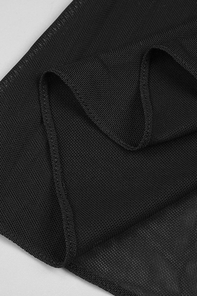 Stretch Tulle Bandage Mesh Formal Dress