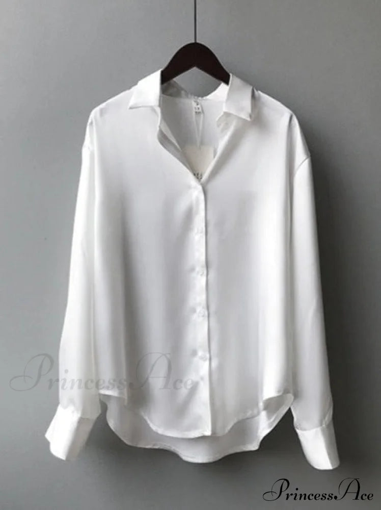 Daria Satin Blouse Tops & Blouses