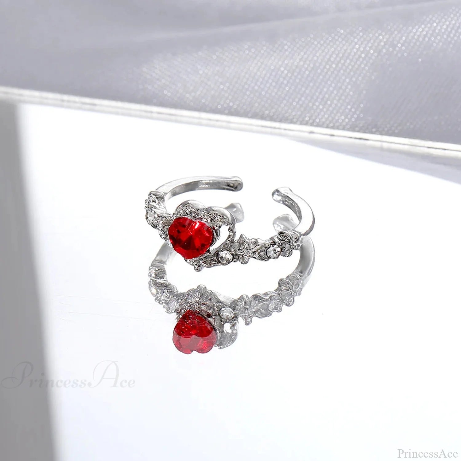 Dark Animal Butterfly Zircon Star Ring sliver11