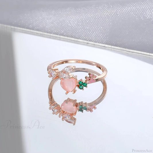 Dark Animal Butterfly Zircon Star Ring sliver2