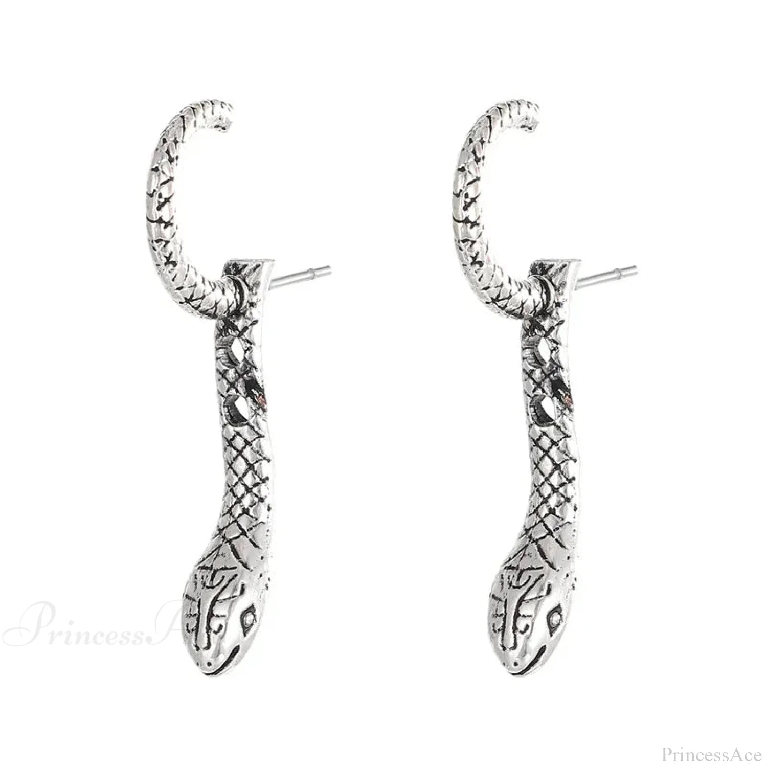 Dark Animal Serpent Clasp Character Earring