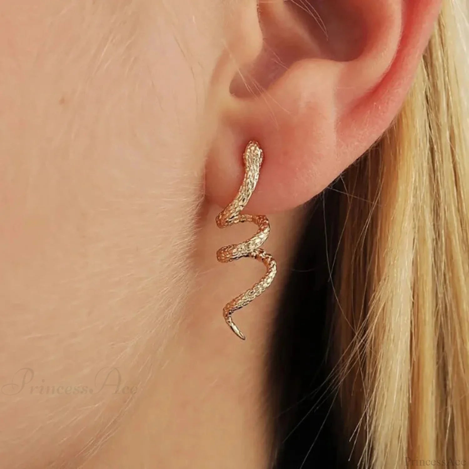 Dark Animal Serpent Clasp Character Earring color4