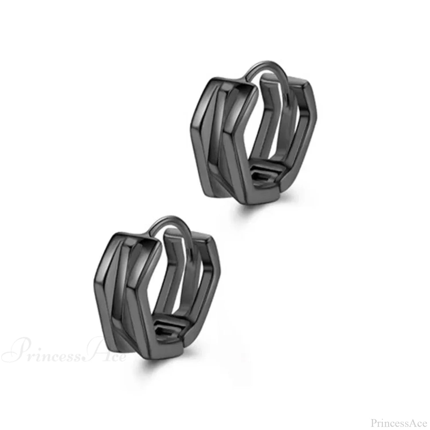 Dark Black Skull Awl Rock Declaration Earring color13