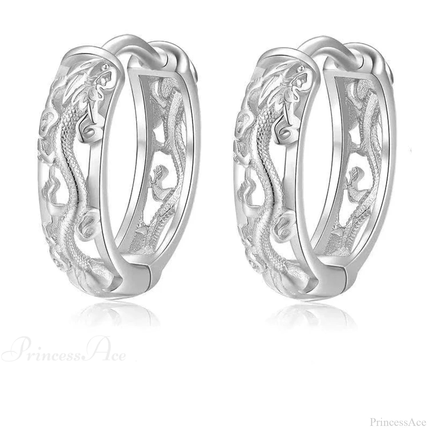 Dark Black Skull Awl Rock Declaration Earring color14