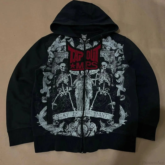 Dark Crimson Letter Antique Hoodie black3 / S