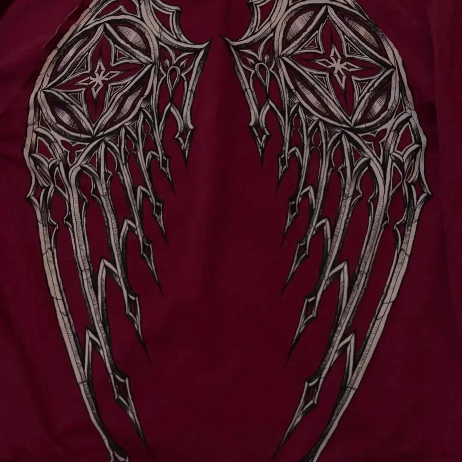 Dark Crimson Oversize Zipper Hoodie