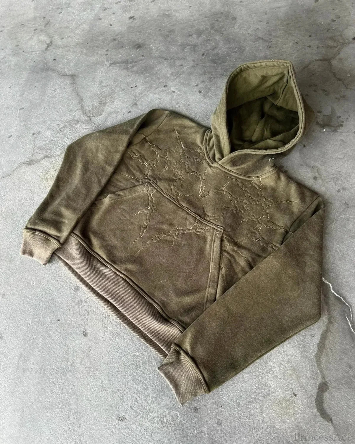 Dark Embroidered Cleansing Sweatshirt Green / M