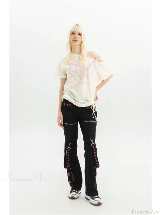 Dark Medieval Loose Cargo Pant Black / S