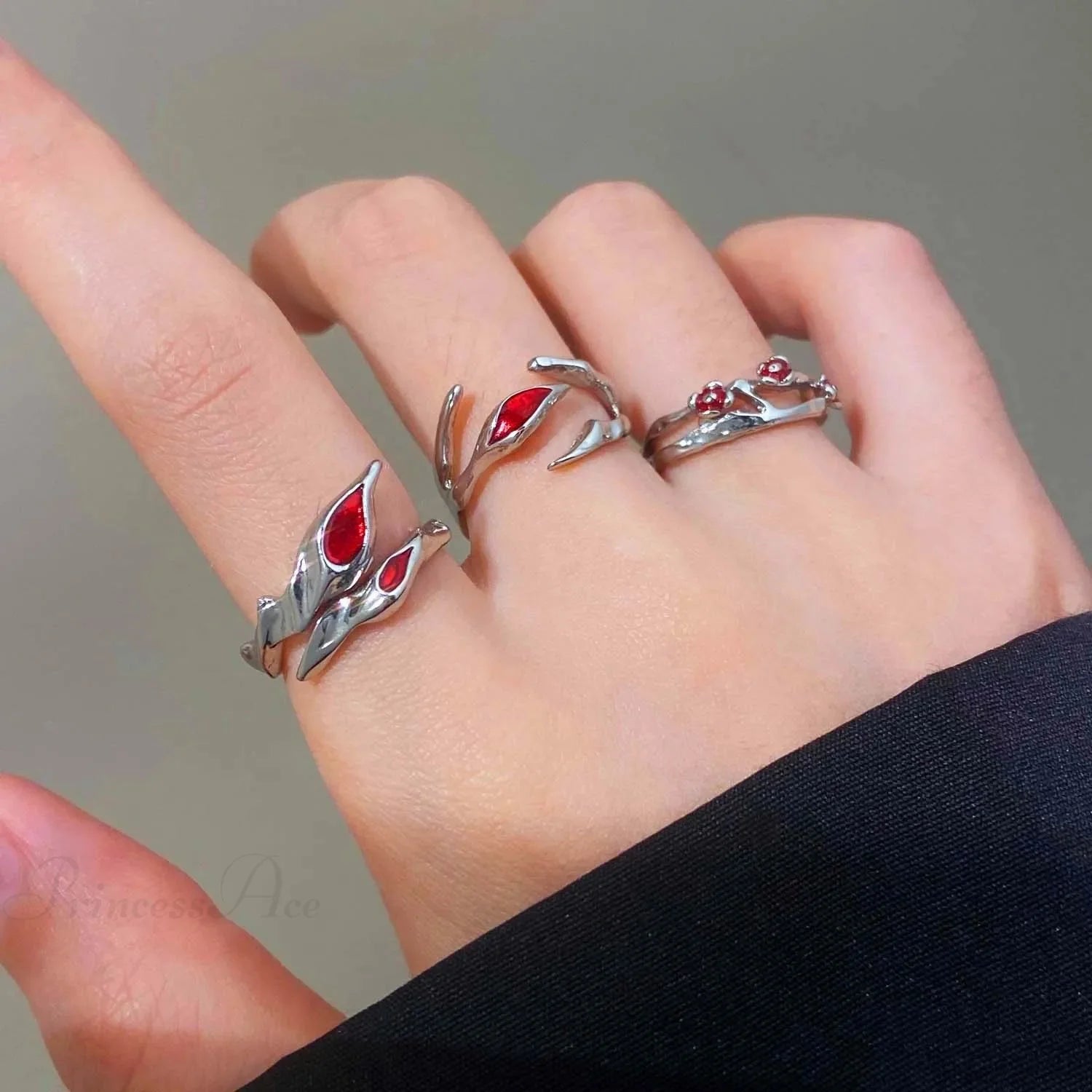 Dark Red Crystal Band red