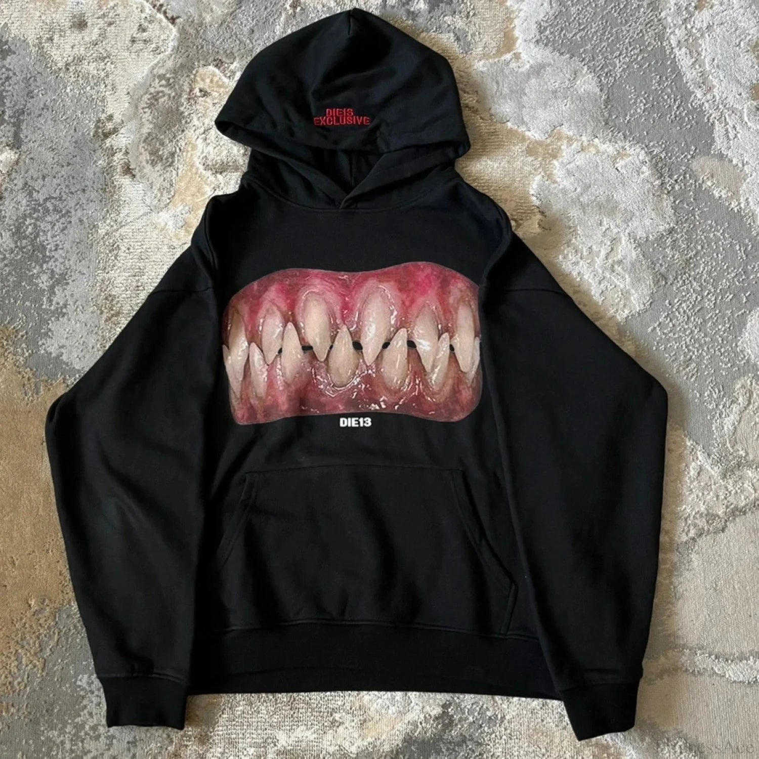 Dark Teeth Visual Pullover Hoodie black1 / S