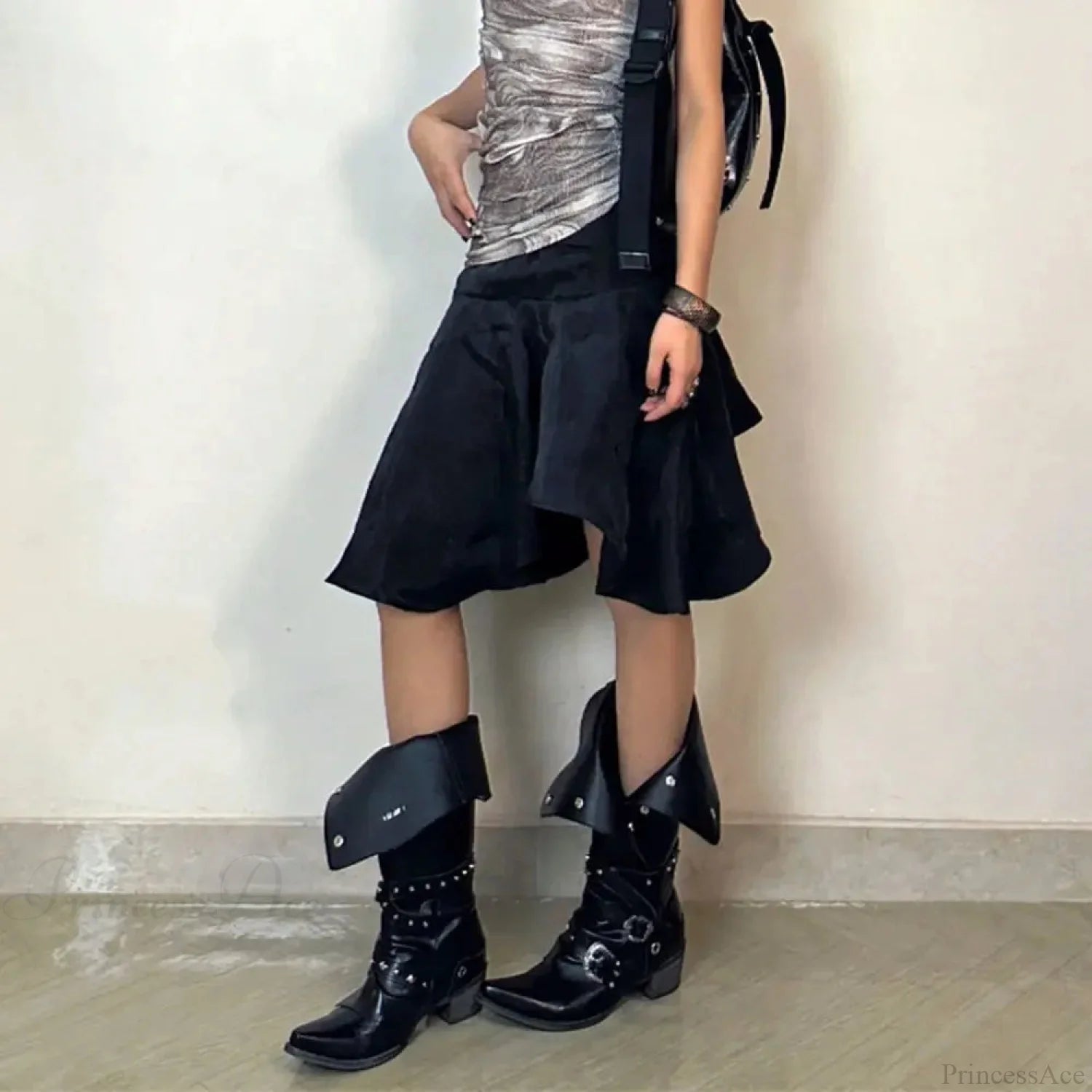 Dark Wasteland Rebel Style Retro Motorcycle Boot