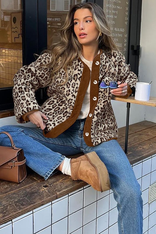 Trendiger Mantel aus Lammfellimitat