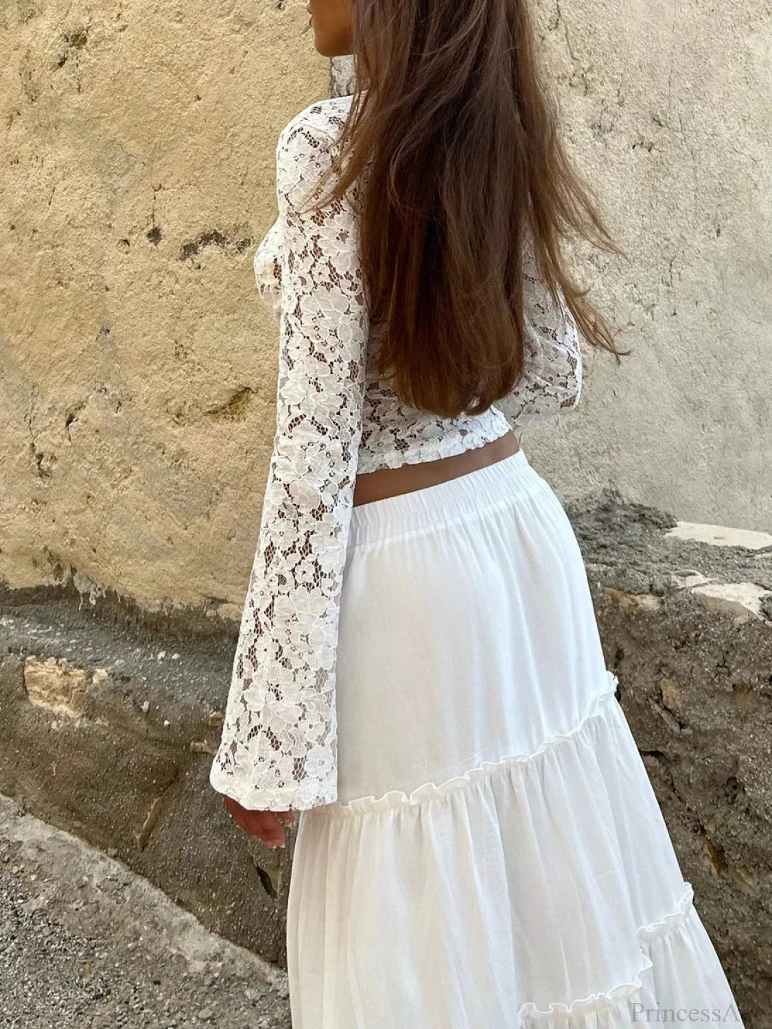 Delicate Long Sleeve Transparent Blouse