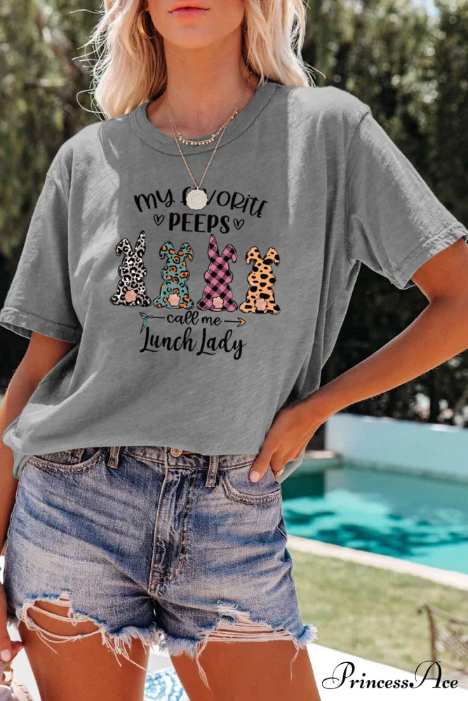 Design Graphic Rabbit T-Shirt Dark Grey / S Tees