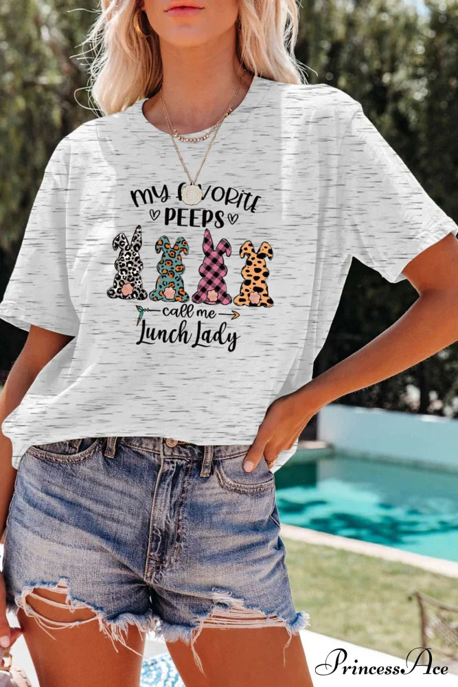 Design Graphic Rabbit T-Shirt Graphite Gray / S Tees