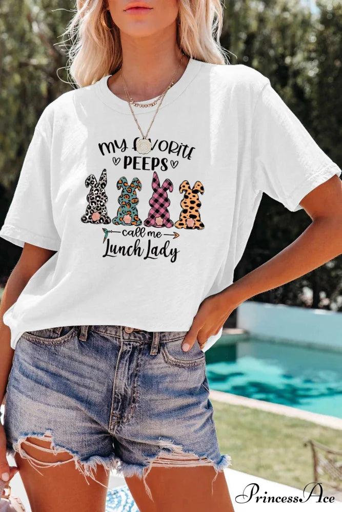 Design Graphic Rabbit T-Shirt White / S Tees