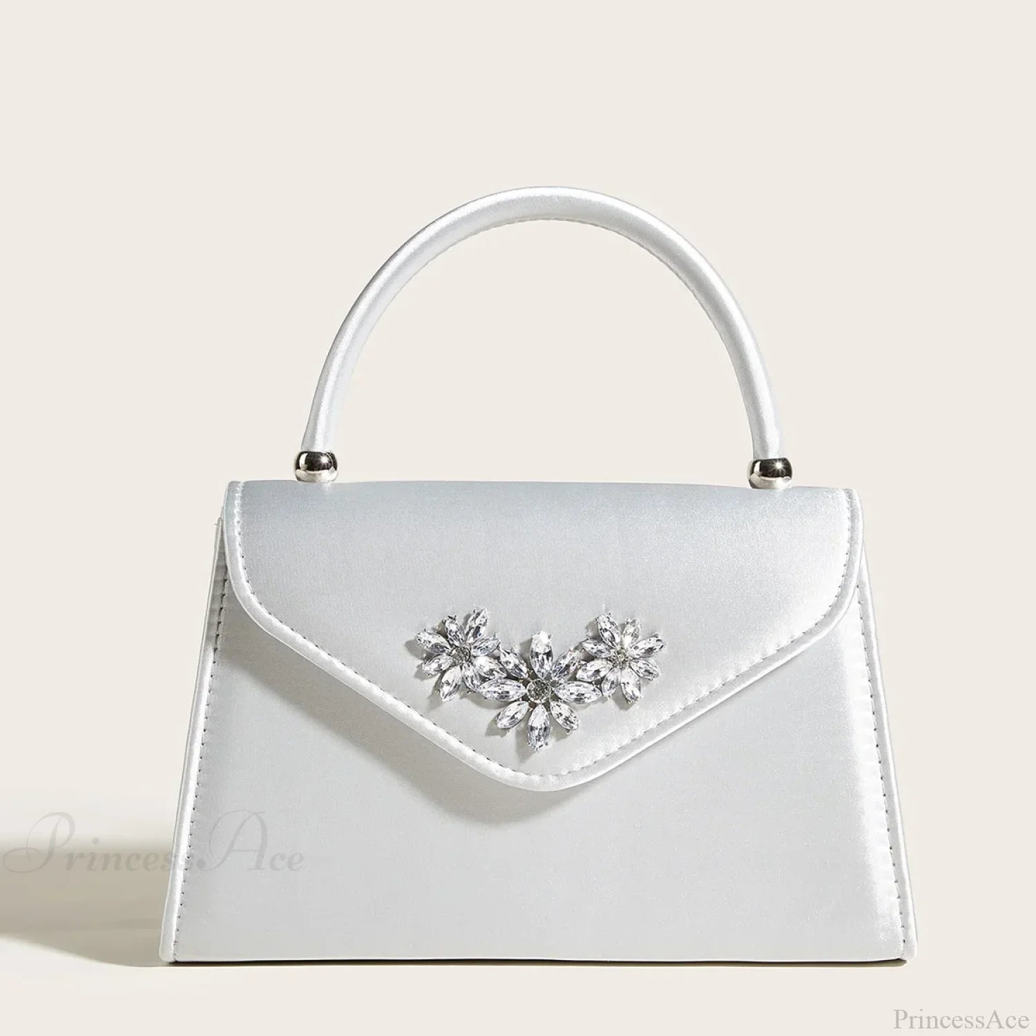 Diamond Wedding Clutch Purse Evening Party Shoulder Bag WHITE clutchbag-250126