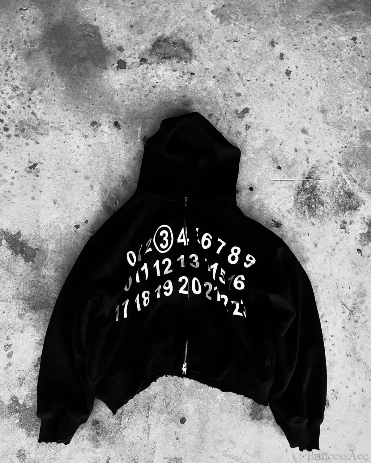 Digital Printing Oversize Hoodie black 1 / M