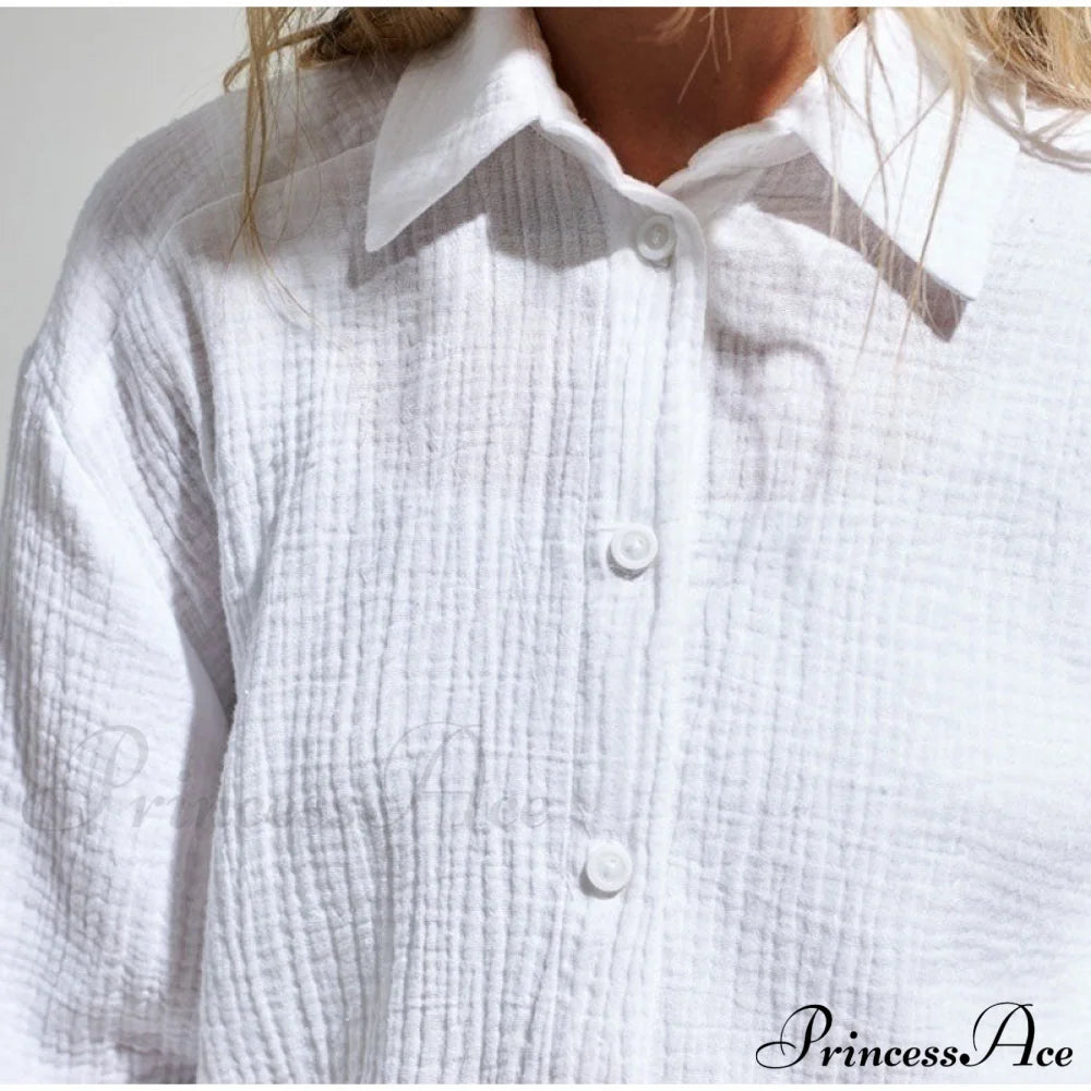 Dinora Button-Up Shirt Tops & Blouses