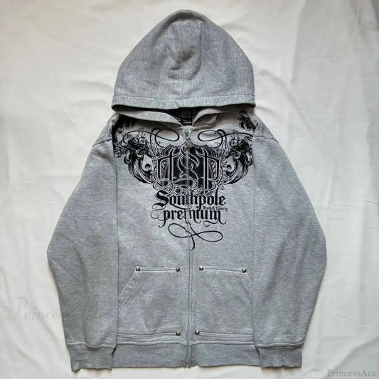 Distress Road Medieval Zip Hoodie