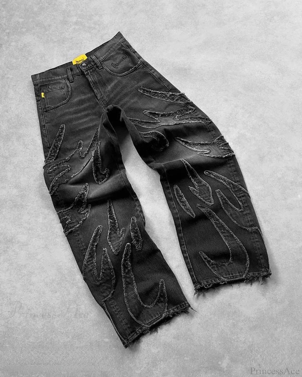 Distressed Gothic Vintage Baggy Pant black1 / S