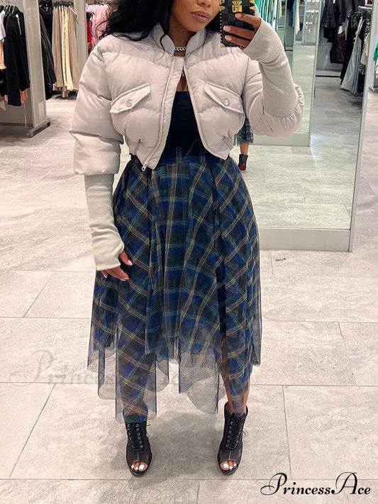 Doppelkreuz Graceful Layers Halskette