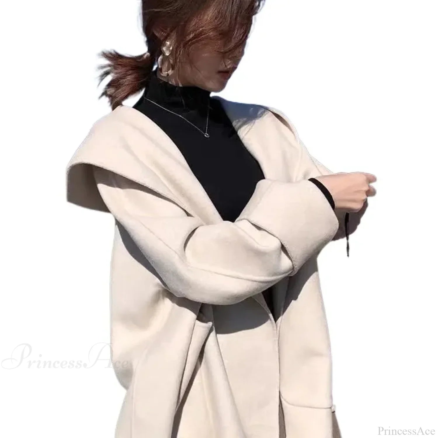 Double-Sided Short Woolen Overcoat