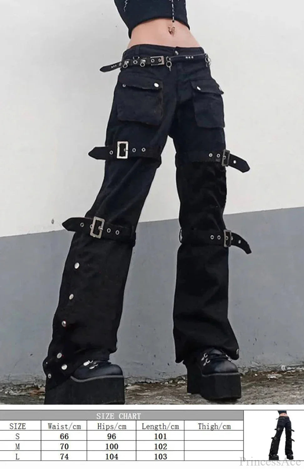 Dress Gothic Denim Rebel Pant black5 / S