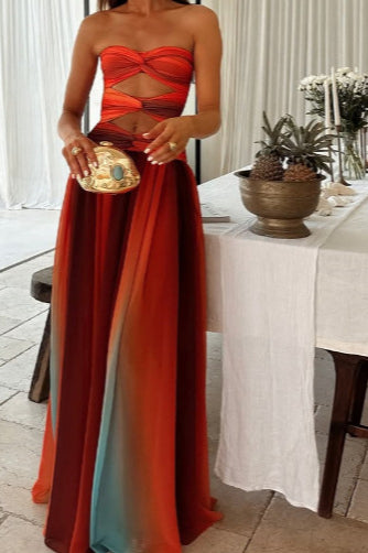 Sexy Ombre-Strandkleid