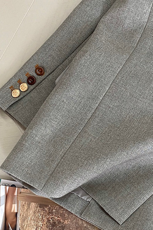 Oversized Speckled Lapel Blazer