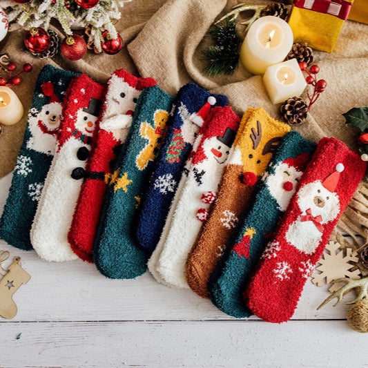 Warme Socken aus weichem Korallenfleece