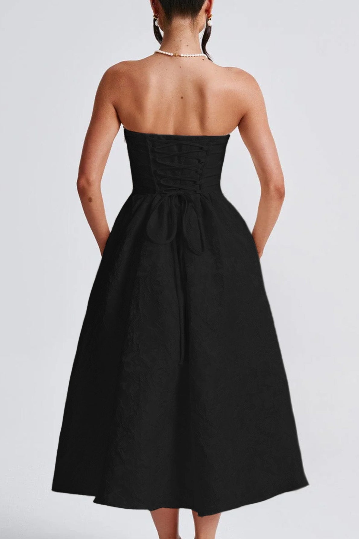 Strapless Elegant Party Dress