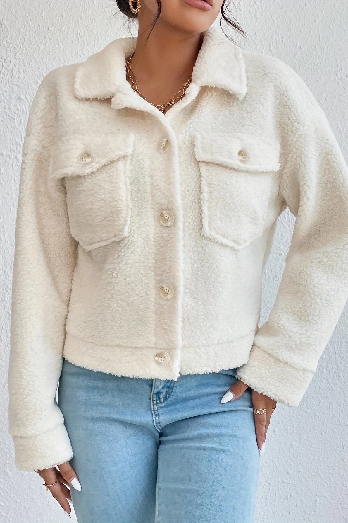 Off-White Short Sherpa Jacket