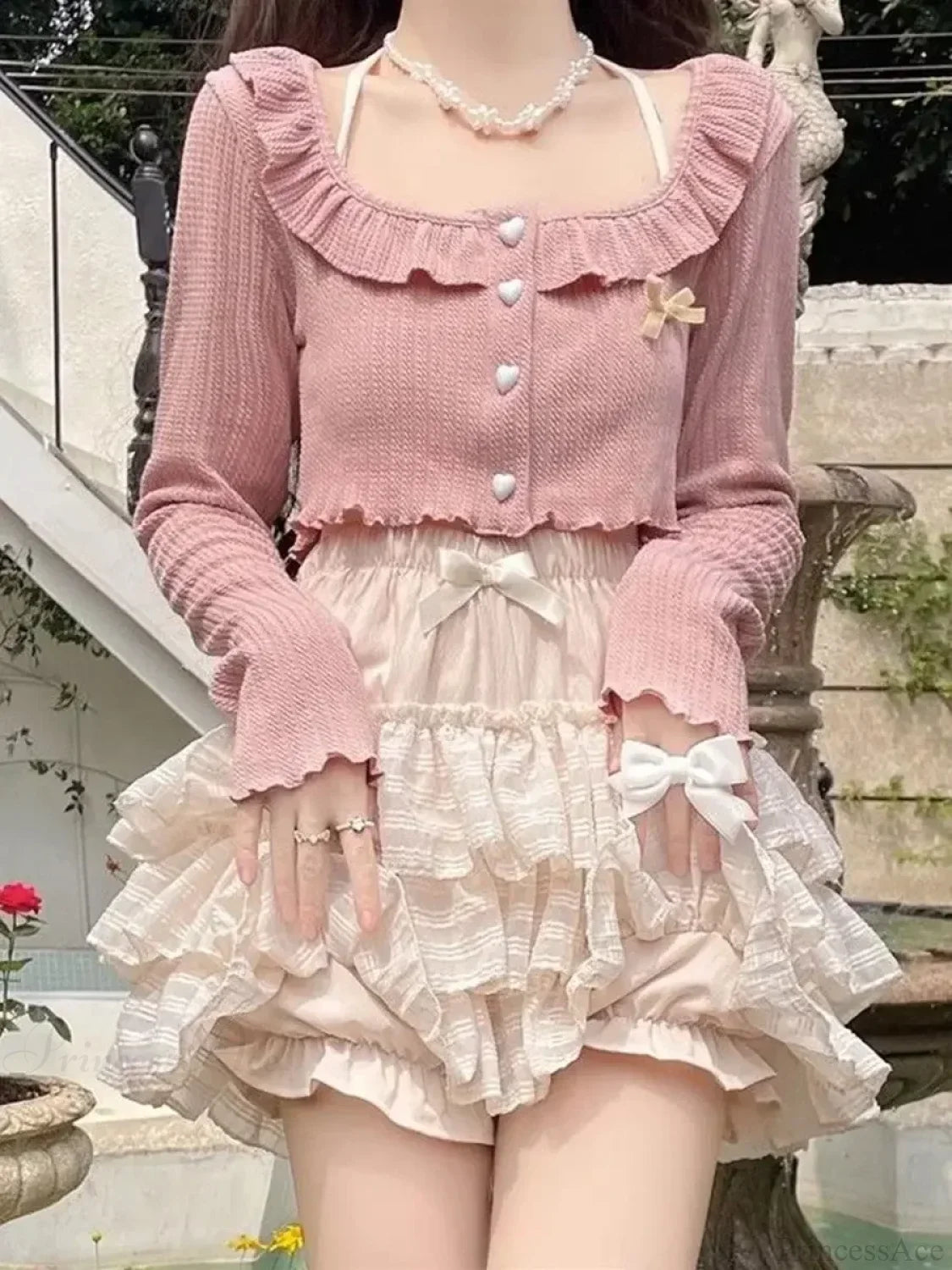 Elastic Waist Lace Skirt skirts-250223