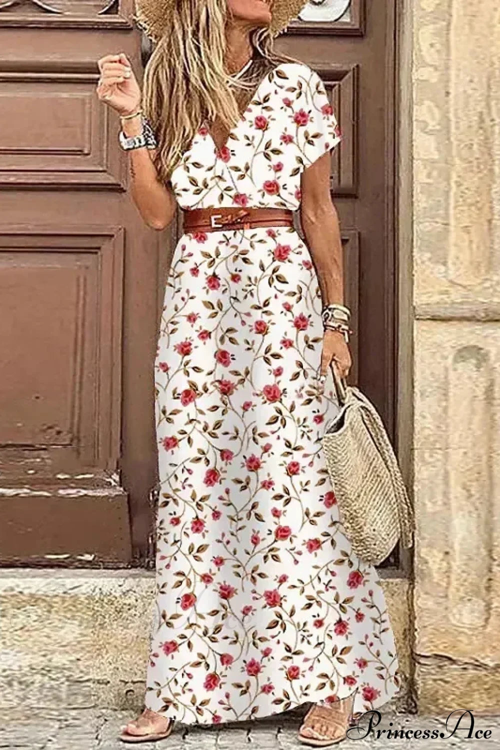 Elegant Evening Summer Long Boho Dress White / S