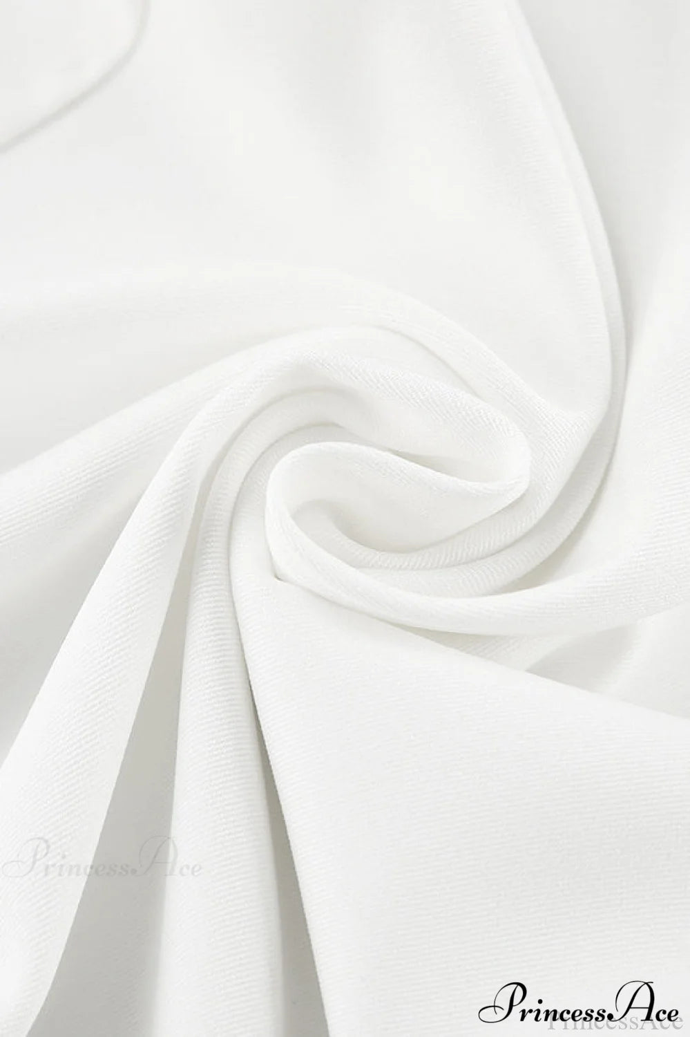 Elegant High Waist White Wide Leg Pants