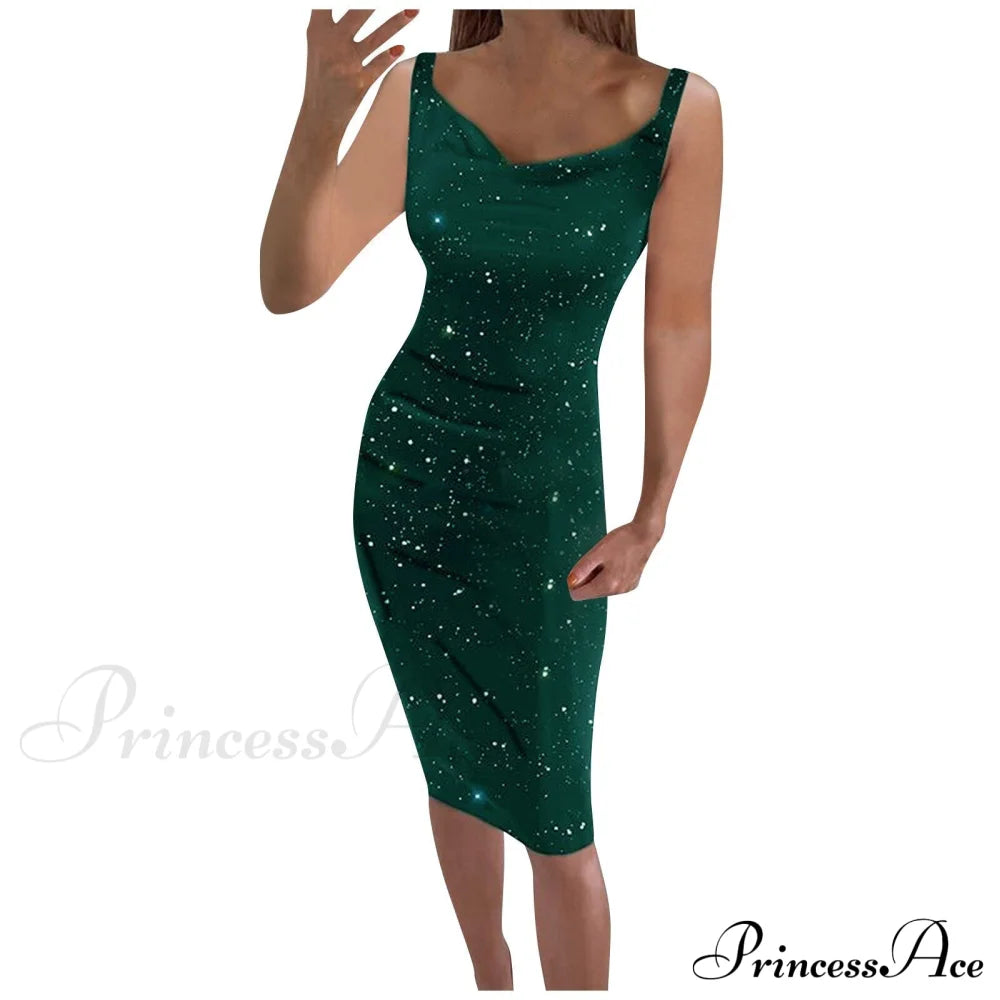 Elegant Luxury Graceful Designer Slim Green / S