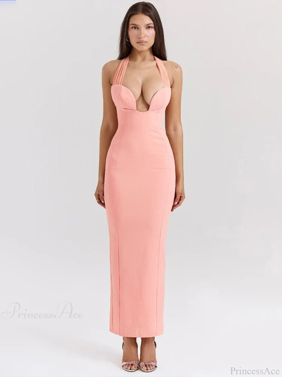 Elegant Maxi Slim Bodycon Vacation Dress vacationdress-250223