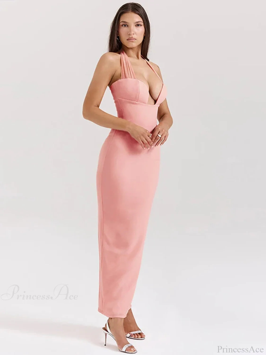 Elegant Maxi Slim Bodycon Vacation Dress vacationdress-250223