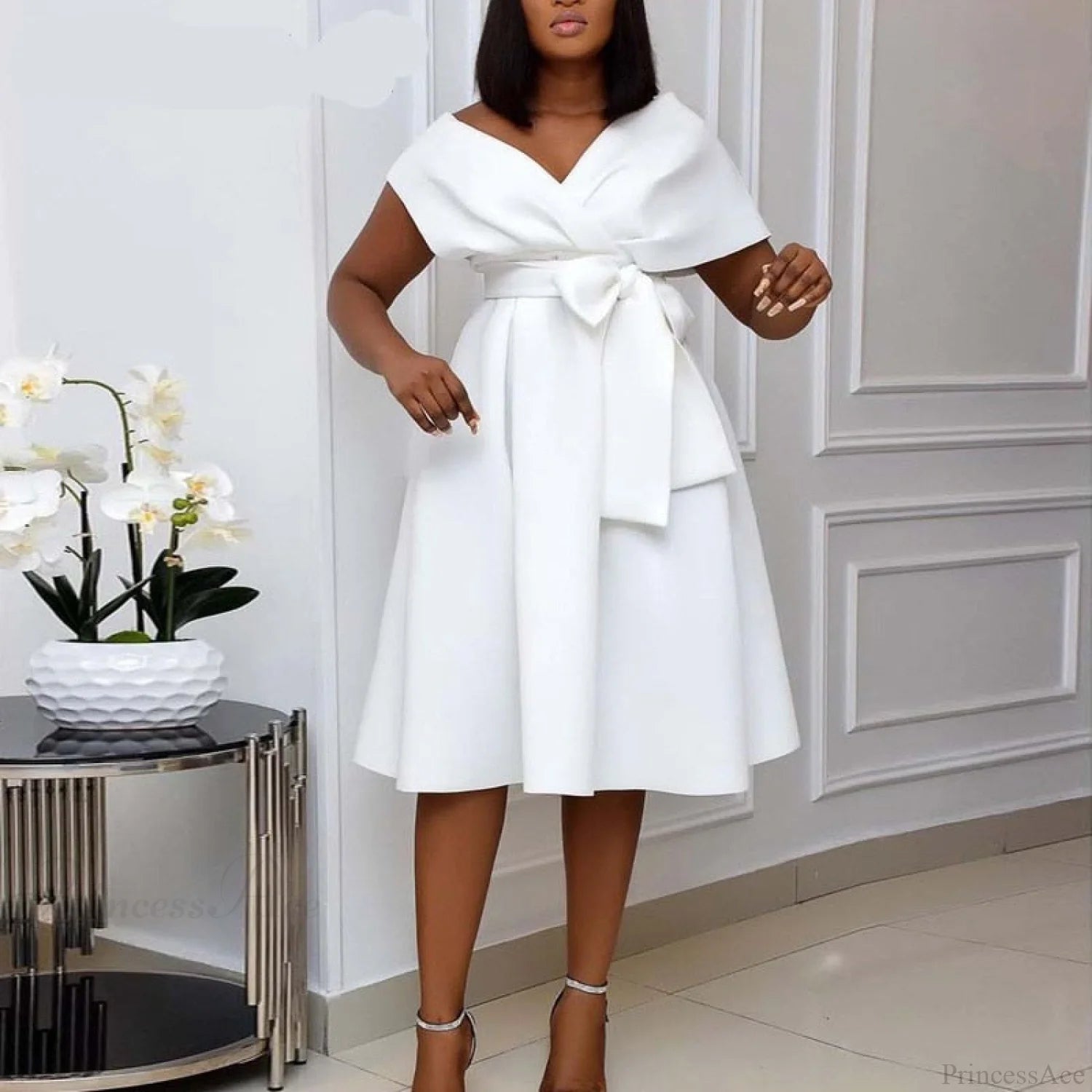 Elegant Party Evening For Gown Women White / S