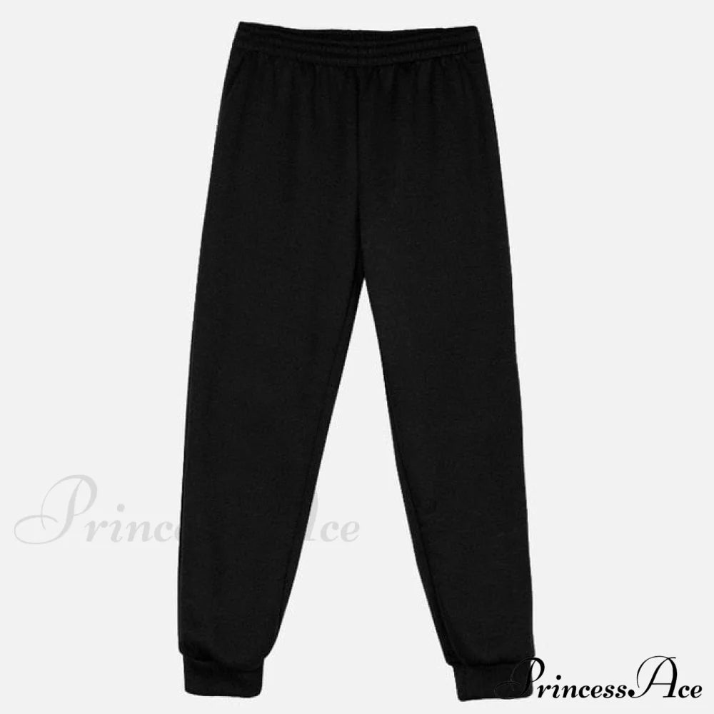 Elegant With Long Sweatshirt Women’s Set And Hoodie Lace-Up Warm Pant Solid Detail