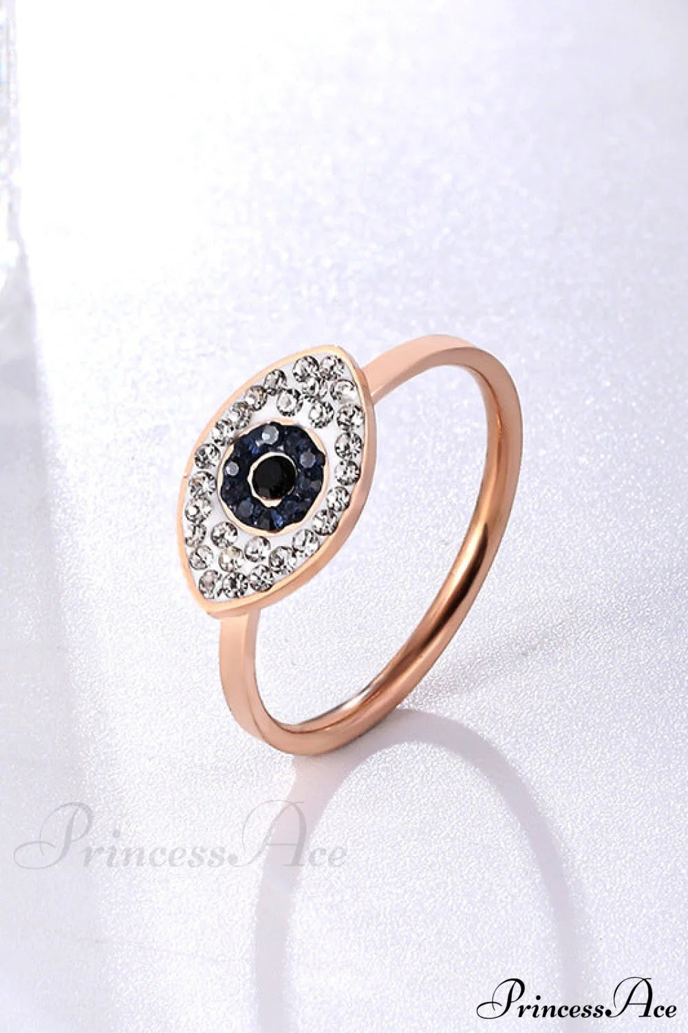 Eye Of God Rose Gold 14K Titanium Steel Rings