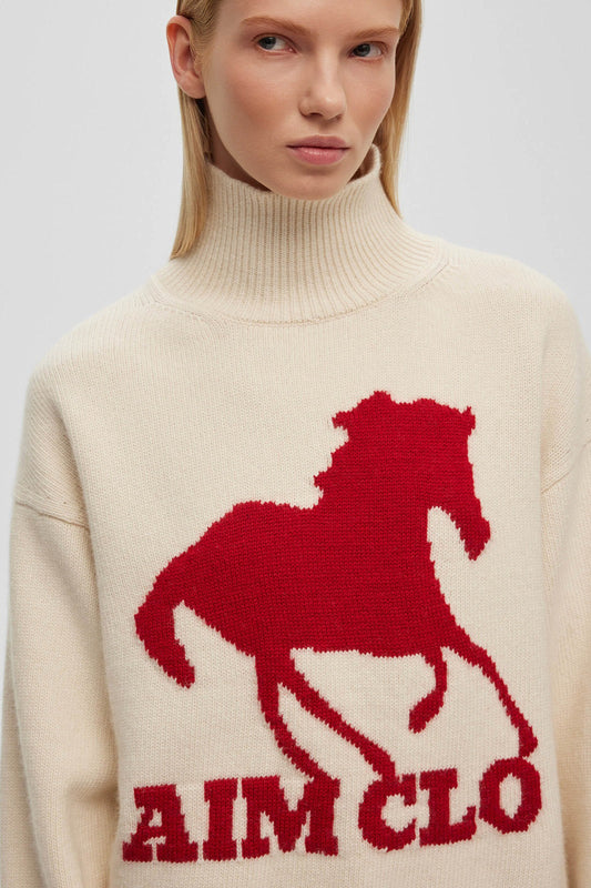 Sweatshirt mit Schildkrötenmuster im Colorblock-Design